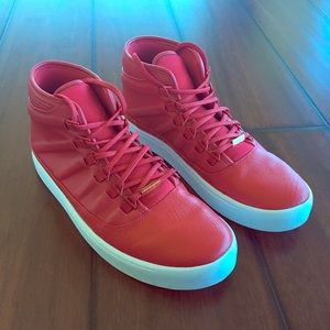 Red Jordan Hightops WHY NOT